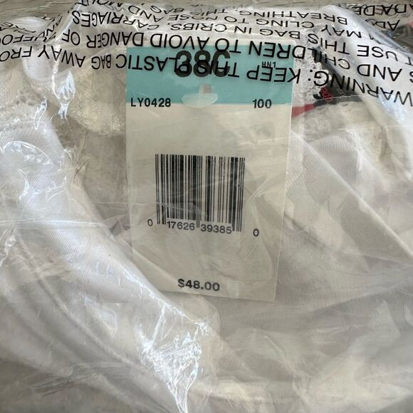 Bali Lilyette by Bali Full-Coverage Minimizer Underwire Bra White 38C NWT IN Pkg - Picture 3 of 4